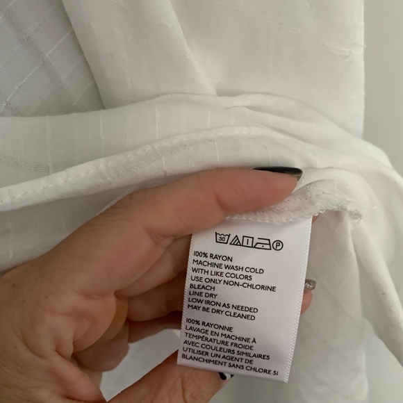 Silence + Noise Anthropologie Women's White Top - Picture 5 of 7